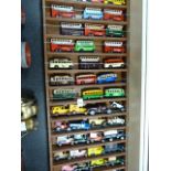 Approximately 50 Days Gone By & Lledo Diecast Vehicles with Shelving Unit