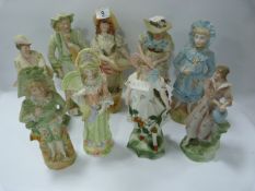 Collection of Various Bisque Figurines