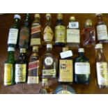 17 Miniature Bottles of Scotch Whisky
