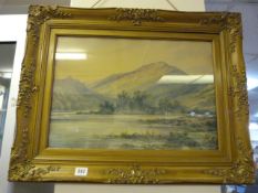 Gilt Framed Water Colour Depicting a Country Scene