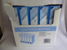 *Box Containing 5 Centurion Box Files - Blue
