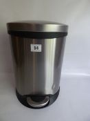 *Soft Close Pedal Bin in Brushed Stainless Steel Finish