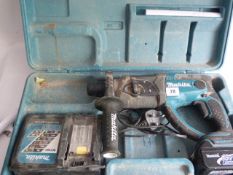 *Makita SDS Hammer Drill with Charger and battery in Carry Case