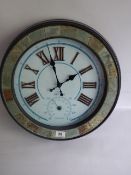 *Outdoor Wall Clock With Tiled Detail and Thermometre