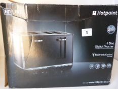 Hotpoint 4 Slot Digital Toaster boxed