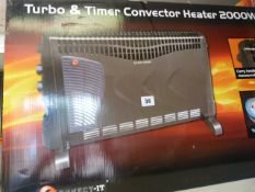 2 Turbo Timer Convector Heaters 2000W