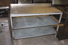 Stainless Steel Preparation Table with 2 Under Shelves 50" x 24"