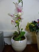*ARTIFICIAL POTTED ORCHID