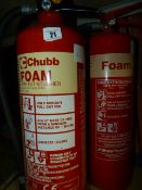 2 Foam Fire Extinguishers