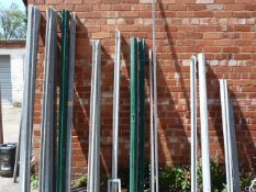 Quantity of Galvanised & Powder Coated 8ft Palisade Fencing Rails