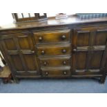 Priory Style Oak Sideboard