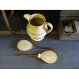 American Ping Pong Bats & Edwardian Jug