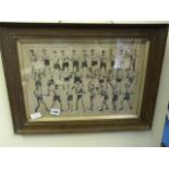 Framed Boxing Annual Print 1914