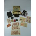 Pair of Clogs - Holy Bible - Paper Money etc