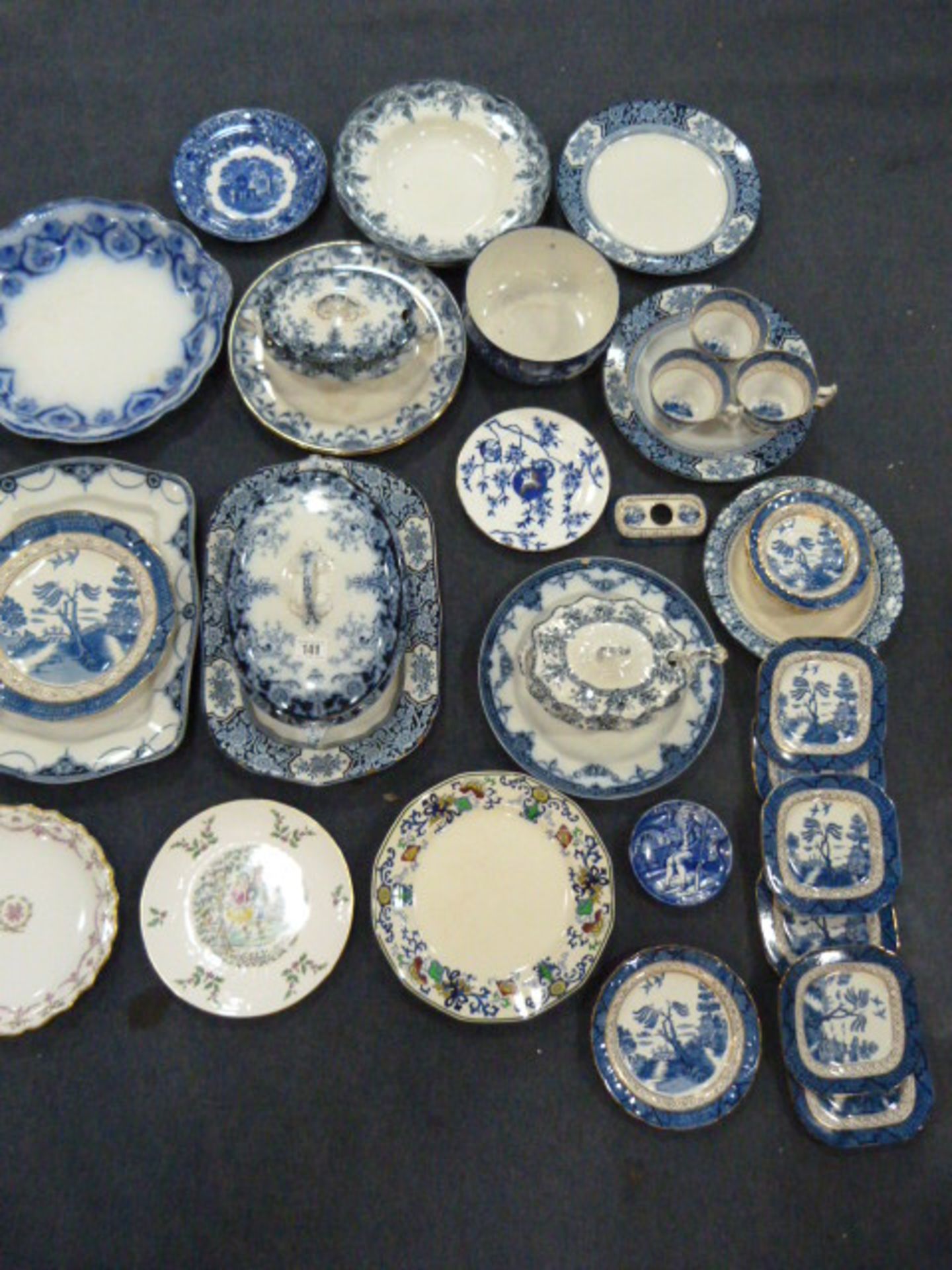 2 Boxes of Blue & White China Wares