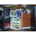 Box Containing Motor Cycle Memorabilia - Books etc