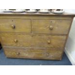 Pine Chest of 2 Long & 2 Short Drawers