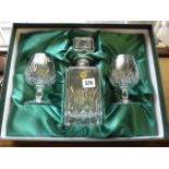 Boxed Crystal Glass Decanter & Glasses Set