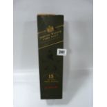 Bottle of Johnny Walker Pure Malt 15 Year Old Scotch Whiskey