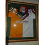 Framed Rugby League England v Austrailia Signed Shirt