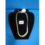 Lady's 9ct Gold Necklace Weighing Approximately 20gms