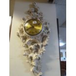 Ornate Cream Wall Clock