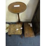2 Vintage Stools & Circular Table
