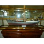 Museum Standard 148 Scale Model of The Distant Water Trawler - Lord St Vincent & Glass Safety Case