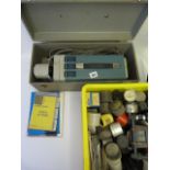 Cased Projector & Large Quantity of Slides & Films