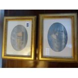 2 Gilt Framed Maritime Scene Oil Paintings