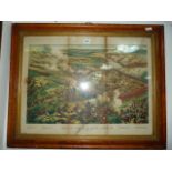 Walnut Framed Print - Bird Eye View of The Battle of Tamanieb