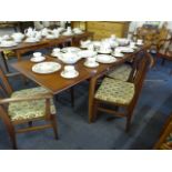 1970's Teak Extending Dining Table & 6 Chairs
