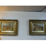 Pair of Gilt Framed Hunting Scenes by Gilbert Wright