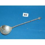 Silver Norwegian Decorative Spoon