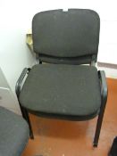 2 Charcoal Stackable Chairs