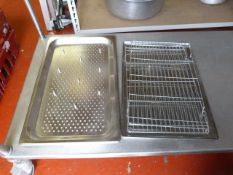 Large Stainless Steel Carving Dish etc