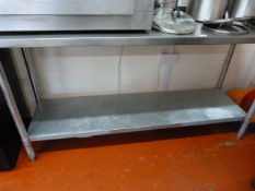 2 Tier Stainless Steel Preparation Table