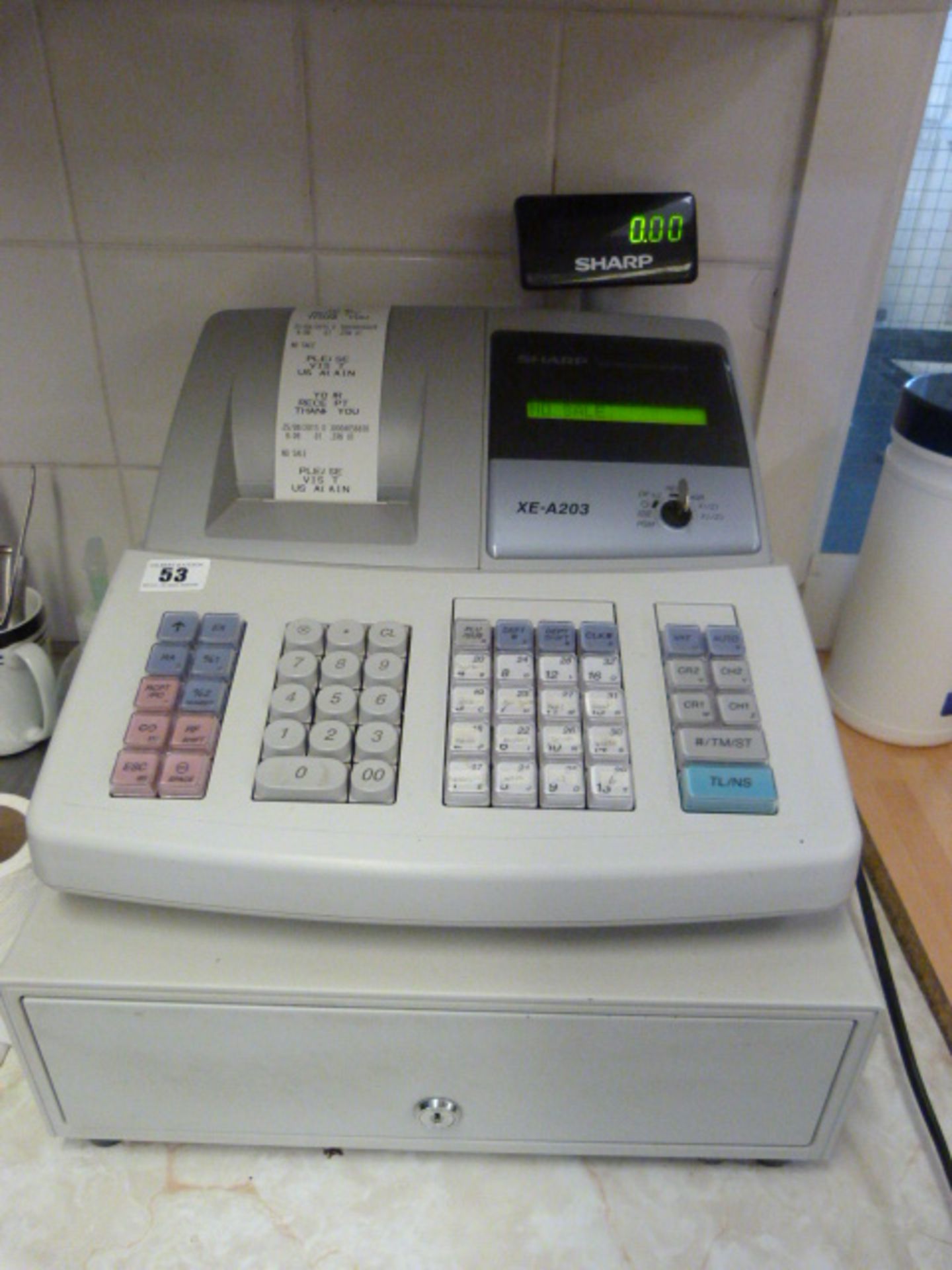 Sharp Electronic Cash Register Model XE-A203