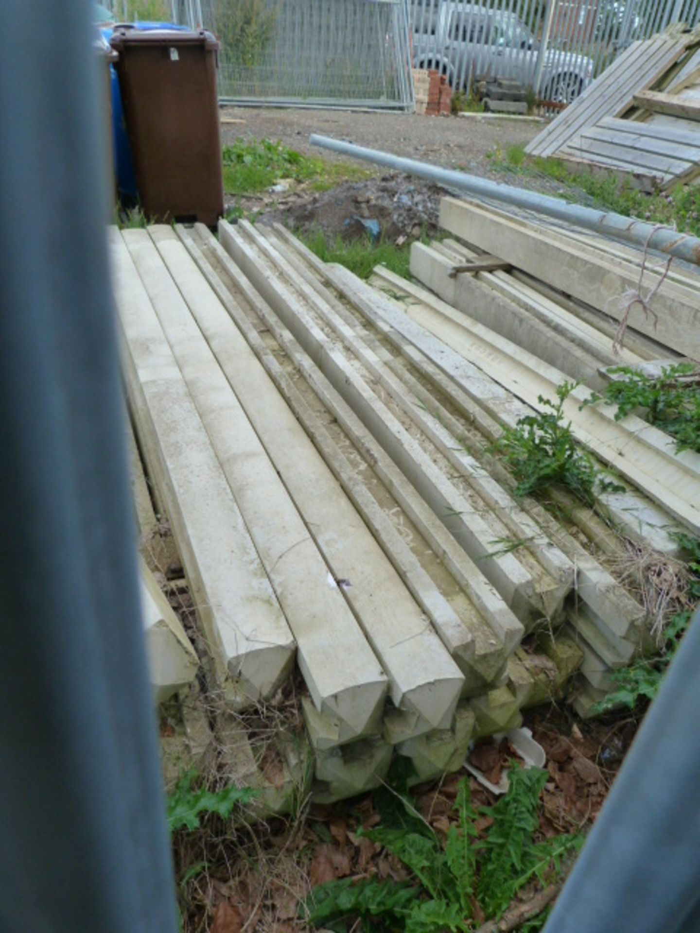 Quantity of 6 - 8ft Concrete Fencing Posts - Gravel Boards etc