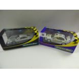 2 New Boxed Scalextric Vehicles - Mercedes CLK Racer & Mitsubishi Lancer
