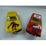 2 Scalextric Spiderman Vehicles