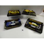 4 Boxed Scalextric Formula 1 Vehicles