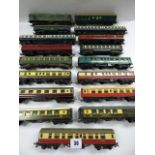 Collection of 00 Gauge Railway Coaches
