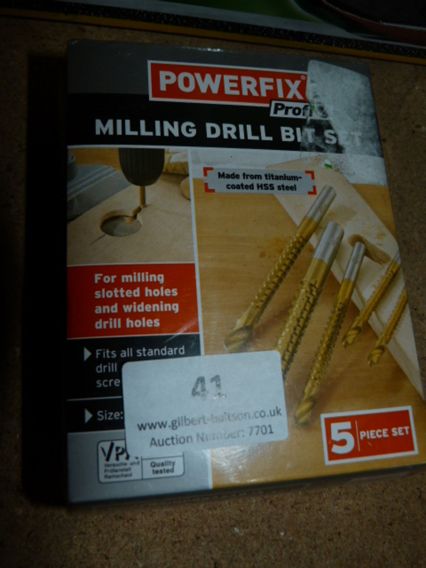 Powerfix Milling Drill Bit Set