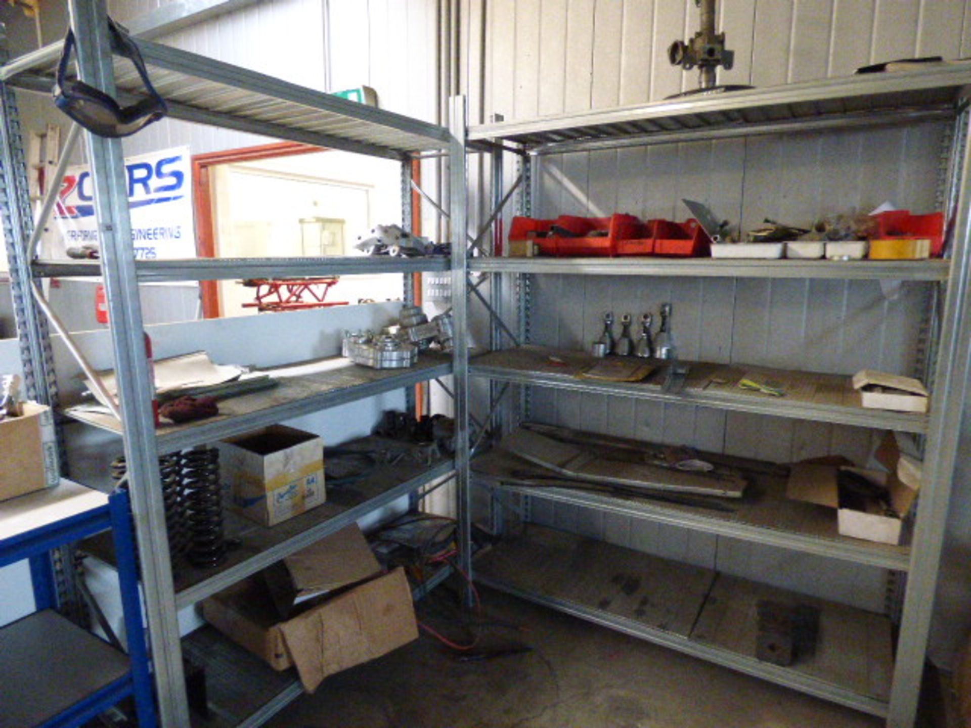 *2 Bays of Galvanised 6ft Adjustable Shelving