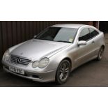 A Mercedes-Benz C220 CDI Auto Coupe diesel, metallic grey, FY51 YSC, date of first registration 16/