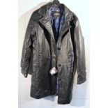 A Spiezia gentlemans Italian leather jacket, with material lining, medium.