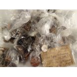 Various GB used pre decimal and other coins, to include 3d bits, crowns, pennies, small quantity