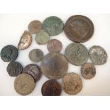 A quantity of various hammered coins, to include Roman and later, Decursio, hammered silver example,