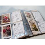 Various postcards, to include early 20thC greeting cards, 21st birthday cards, other decoupage